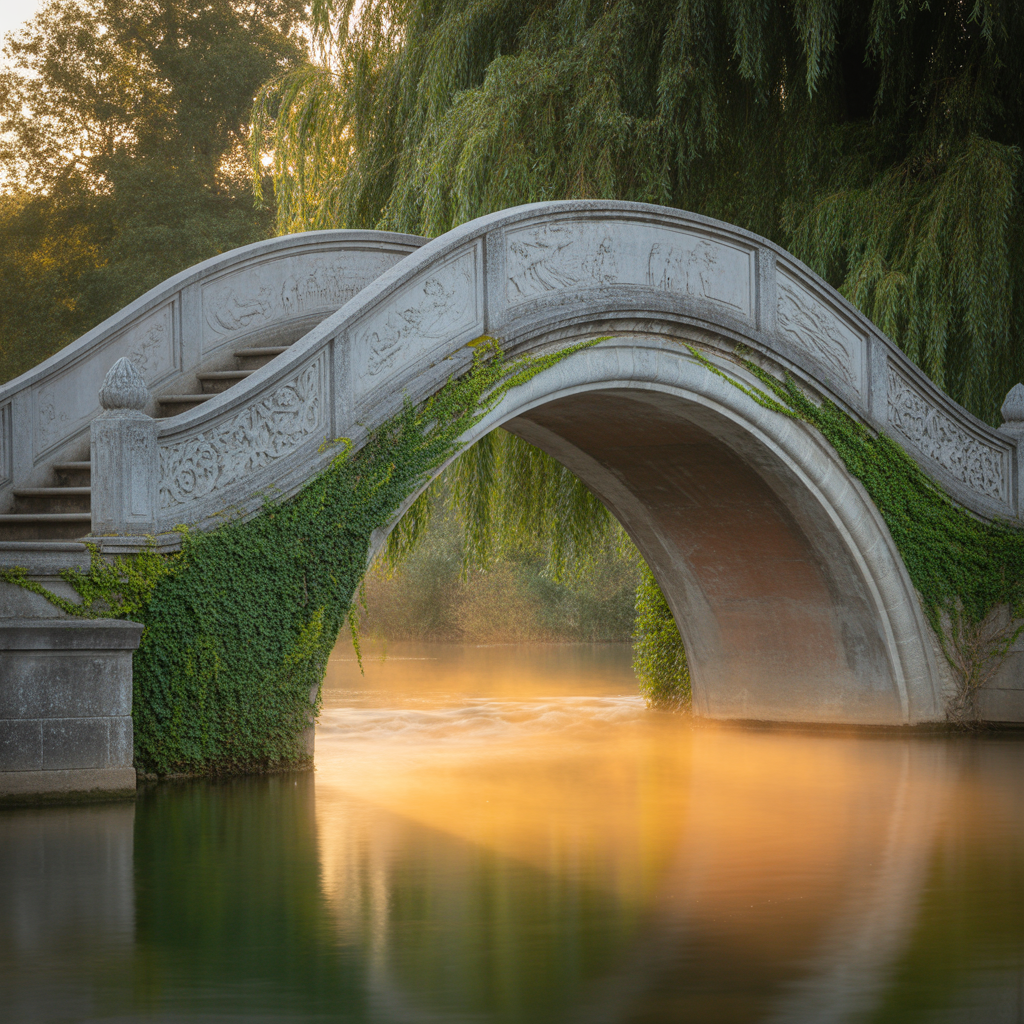 Pont traversant une rivière